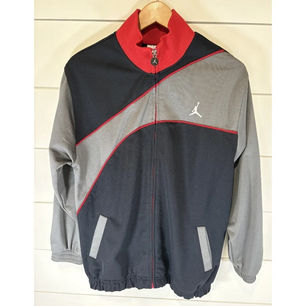 VTG Nike Air Jordan 20th Anniversary Track Jacket Full Zip‎ Mens XL Basketball